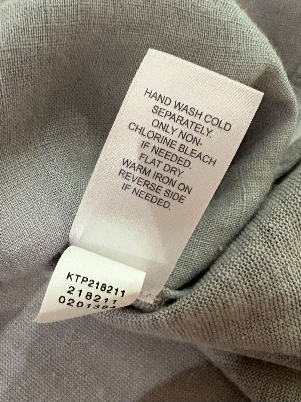 J. Jill Love Linen Gray Mixed Media 100% Linen Pintuck Pleat V-Neck Tunic Top XL - Picture 5 of 7